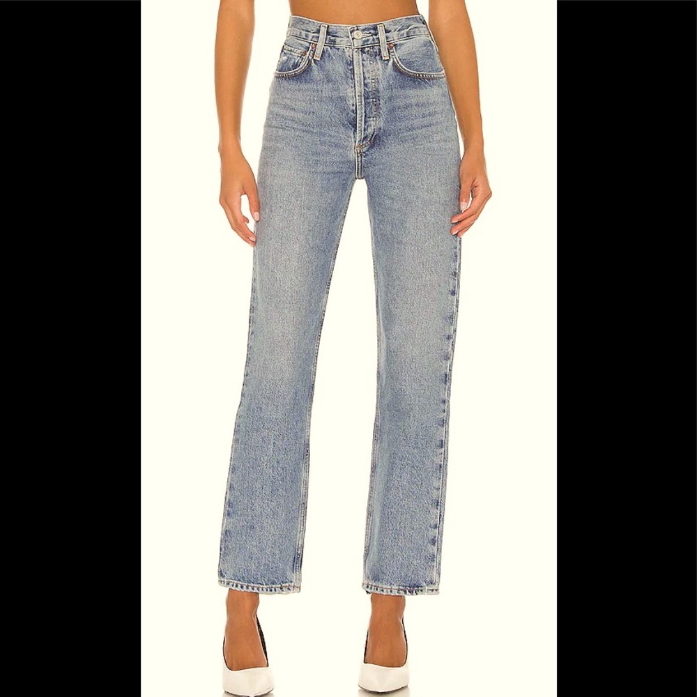 Agolde Women's Straight Leg Jeans - Light Blue